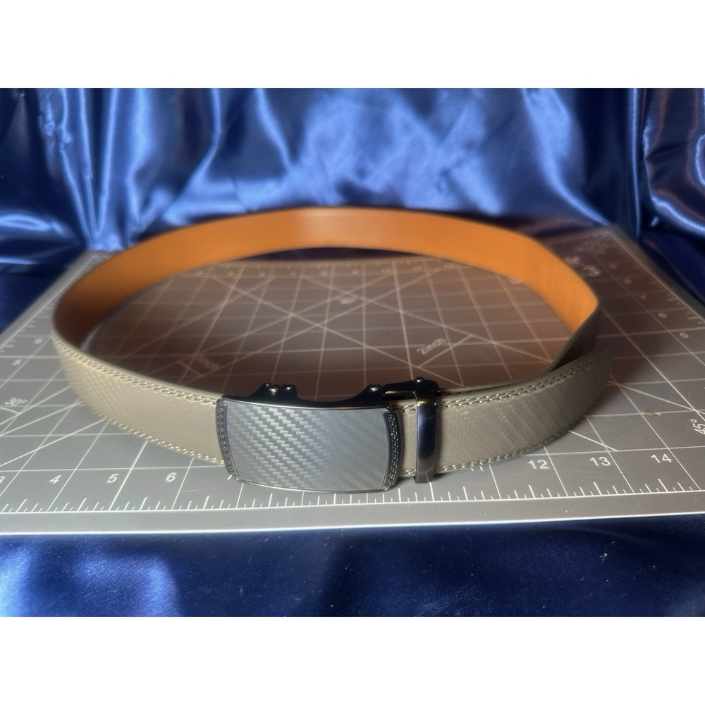 BULLIANT Men's Belt, Slide Ratchet Belt For 28"-36" Waist Adjustable, Gray